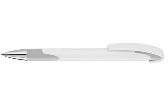 9403955 UMA 0-0122 SI UMA Look Grip SI kulepenn med trykk 1f Hvit/gr&#229; 1000 stk